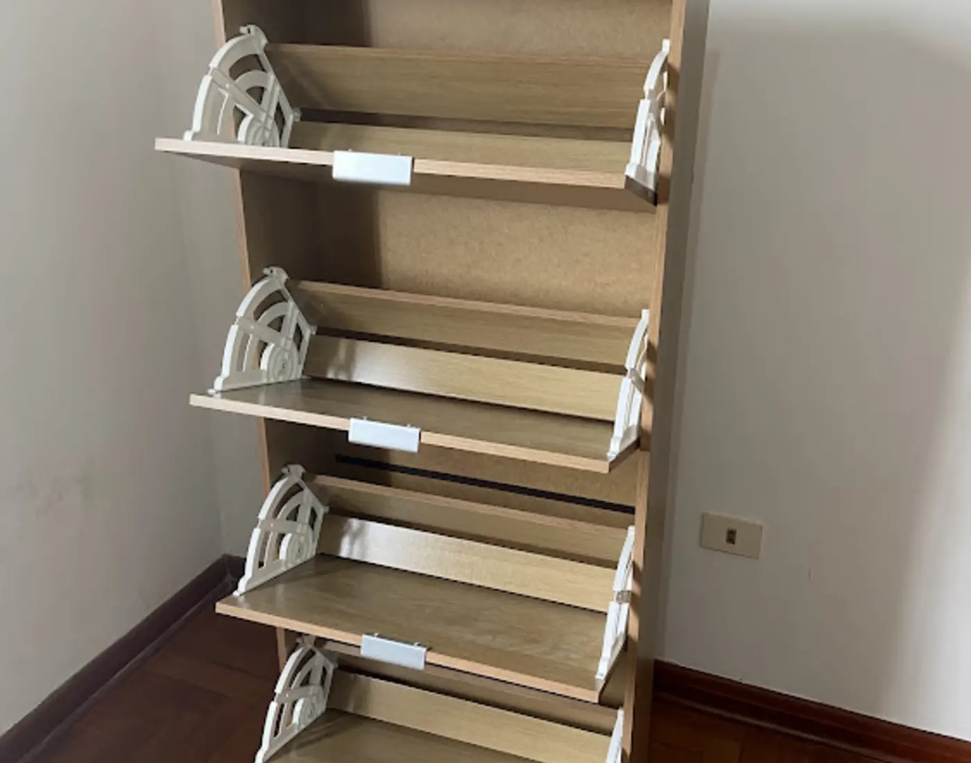 Organizador deslizante instalado